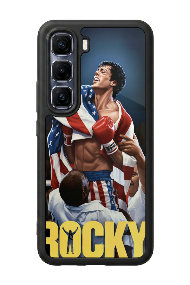 Infinix Hot 60 Pro Plus Uyumlu Rocky Tasarımlı Glossy Premium Kılıf