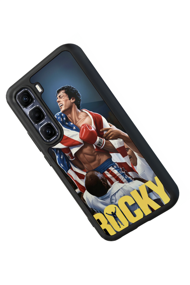 Infinix Hot 60 Pro Plus Uyumlu Rocky Tasarımlı Glossy Premium Kılıf