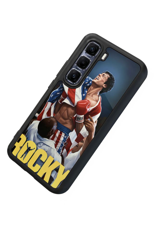 Infinix Hot 60 Pro Plus Uyumlu Rocky Tasarımlı Glossy Premium Kılıf