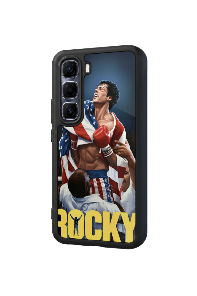 Infinix Hot 60 Pro Plus Uyumlu Rocky Tasarımlı Glossy Premium Kılıf