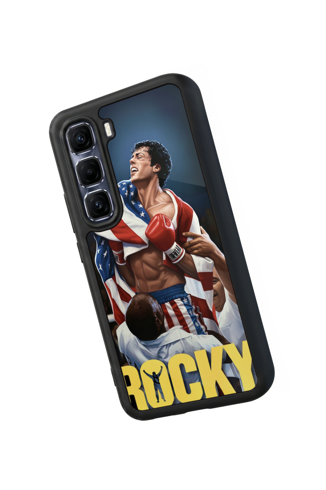 Infinix Hot 60 Pro Plus Uyumlu Rocky Tasarımlı Glossy Premium Kılıf