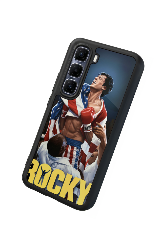 Infinix Hot 60 Pro Plus Uyumlu Rocky Tasarımlı Glossy Premium Kılıf