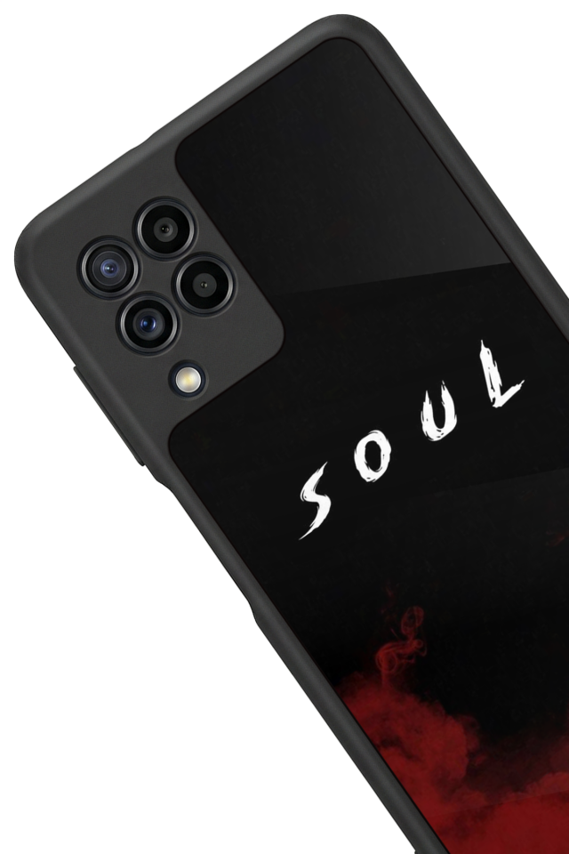 Samsung Galaxy M22 Uyumlu SOUL Tasarımlı Glossy Premium Kılıf