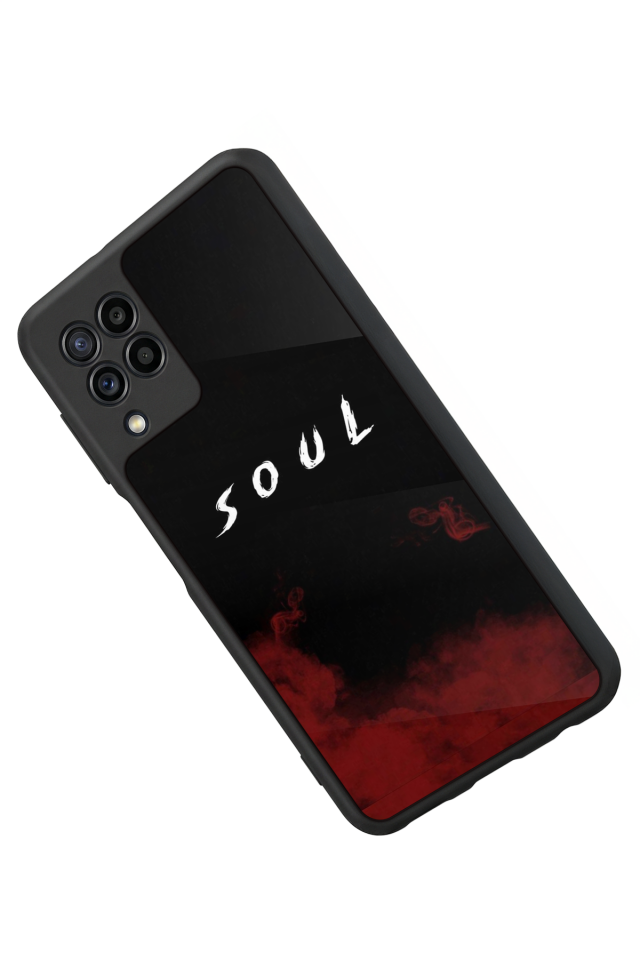 Samsung Galaxy M22 Uyumlu SOUL Tasarımlı Glossy Premium Kılıf