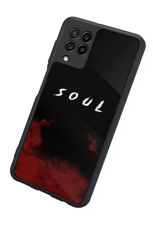 Samsung Galaxy M22 Uyumlu SOUL Tasarımlı Glossy Premium Kılıf