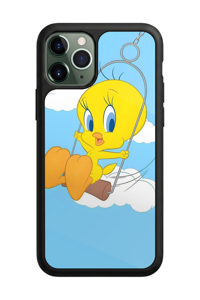 iPhone 11 Pro Max Uyumlu Tweety Tasarımlı Glossy Premium Kılıf