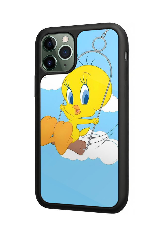 iPhone 11 Pro Max Uyumlu Tweety Tasarımlı Glossy Premium Kılıf