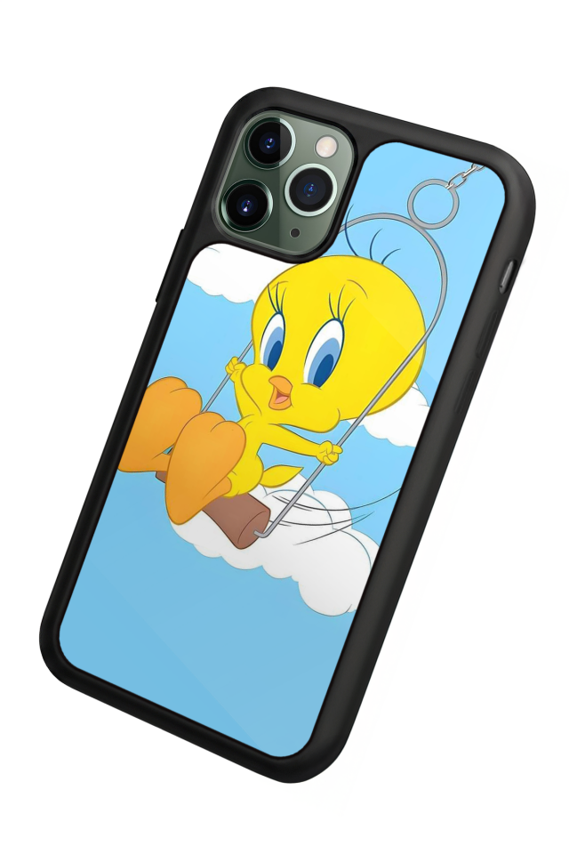 iPhone 11 Pro Max Uyumlu Tweety Tasarımlı Glossy Premium Kılıf
