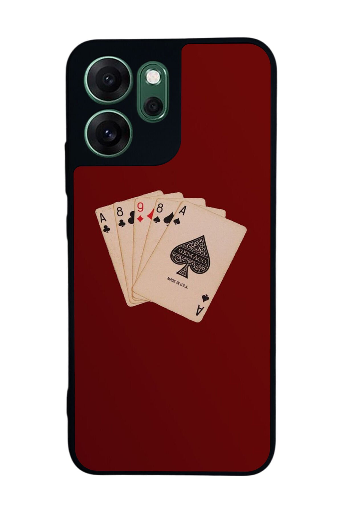 Oppo Reno 14F Uyumlu Kart Tasarımlı Glossy Premium Kılıf