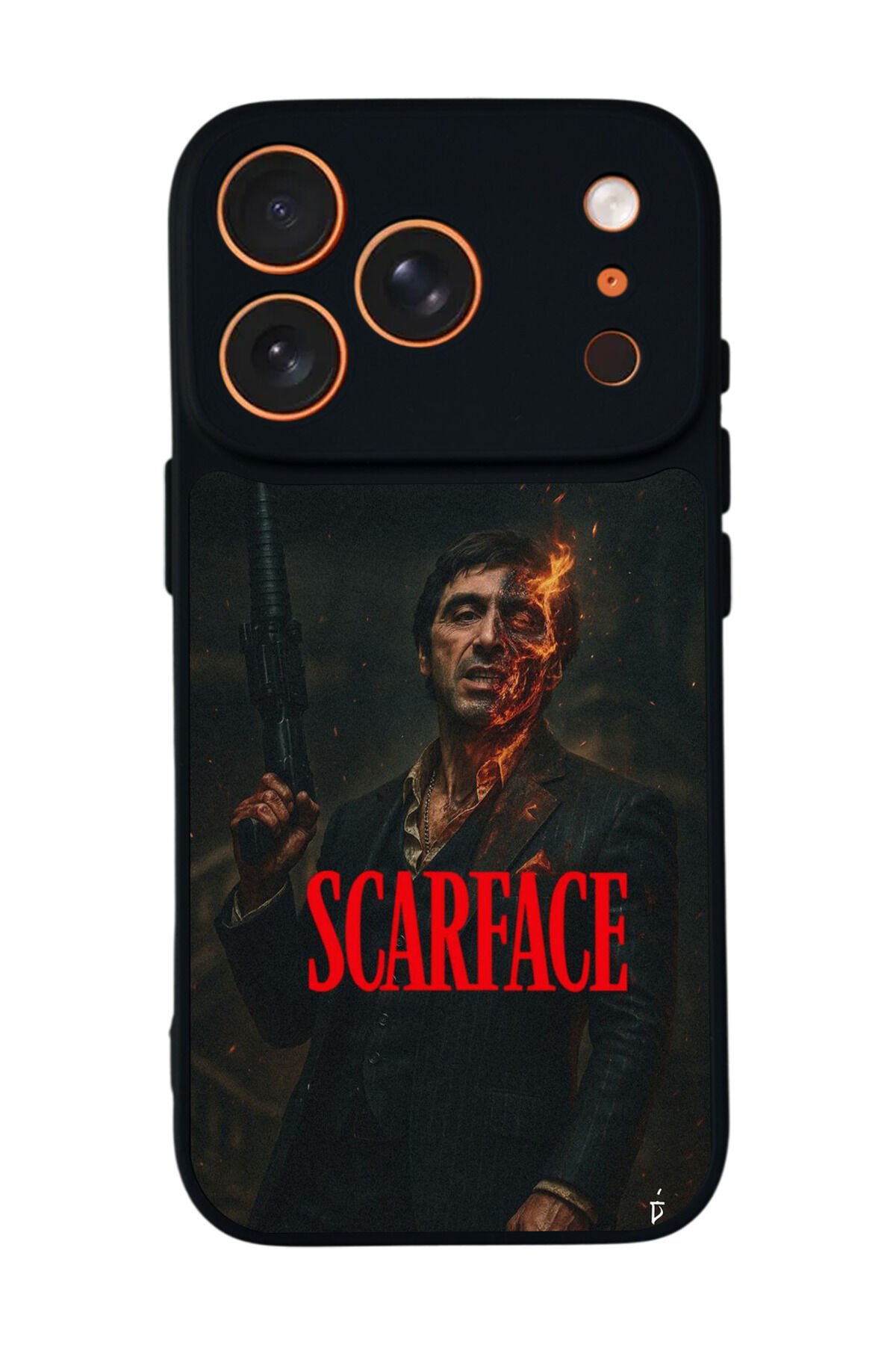 iPhone 17 Pro Max Uyumlu Scarface Tasarımlı Glossy Premium Kılıf