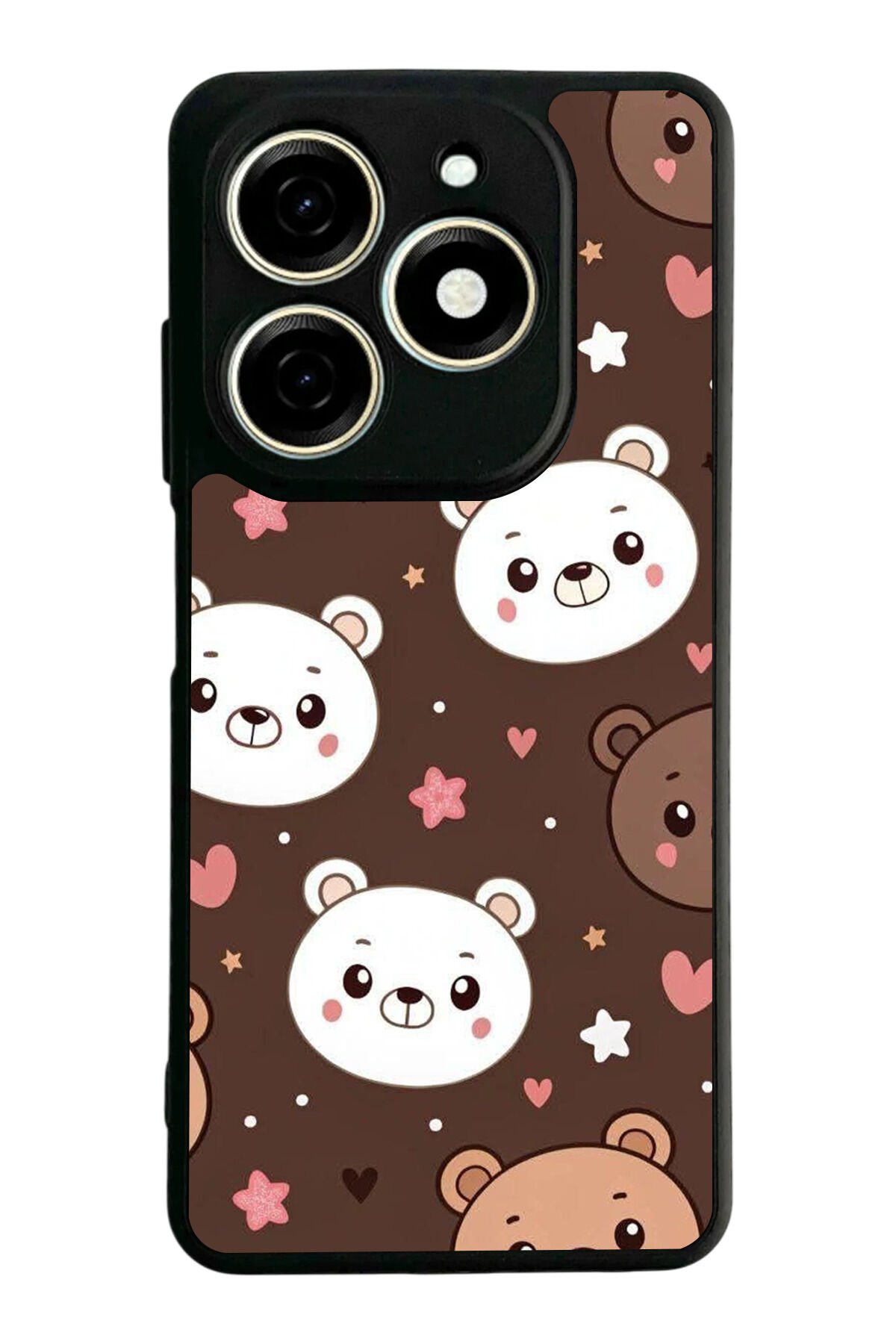 Infınıx Smart 8 Pro Uyumlu Ayı Tasarımlı Glossy Premium Kılıf