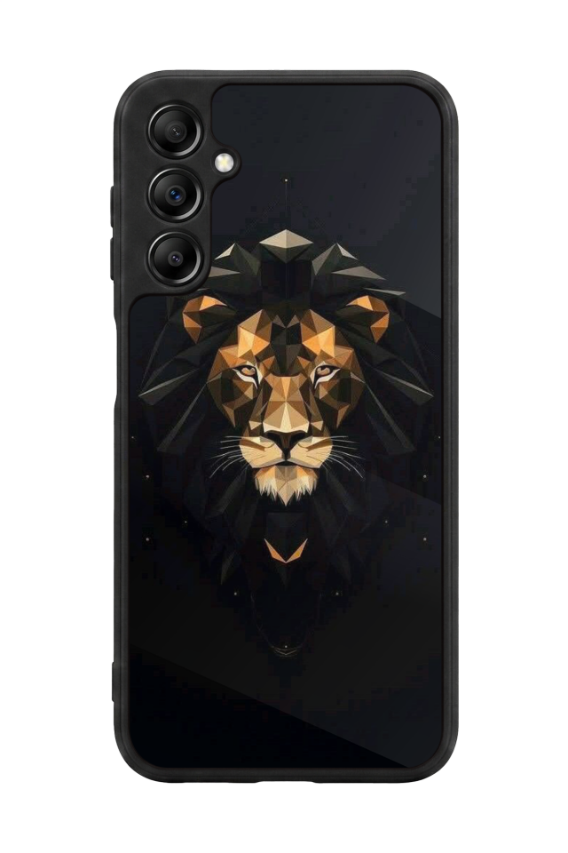 Samsung Galaxy A14 Uyumlu Aslan Tasarımlı Glossy Premium Kılıf