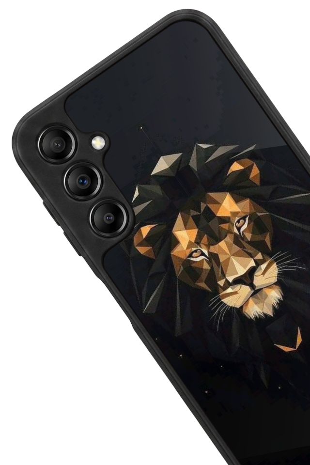 Samsung Galaxy A14 Uyumlu Aslan Tasarımlı Glossy Premium Kılıf