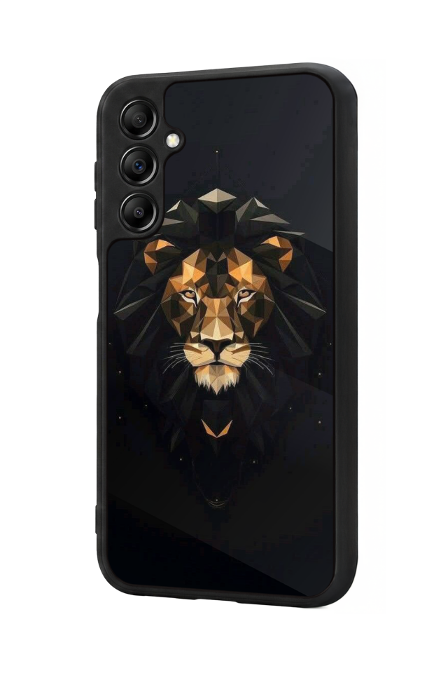 Samsung Galaxy A14 Uyumlu Aslan Tasarımlı Glossy Premium Kılıf