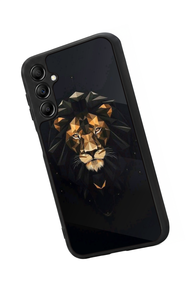 Samsung Galaxy A14 Uyumlu Aslan Tasarımlı Glossy Premium Kılıf