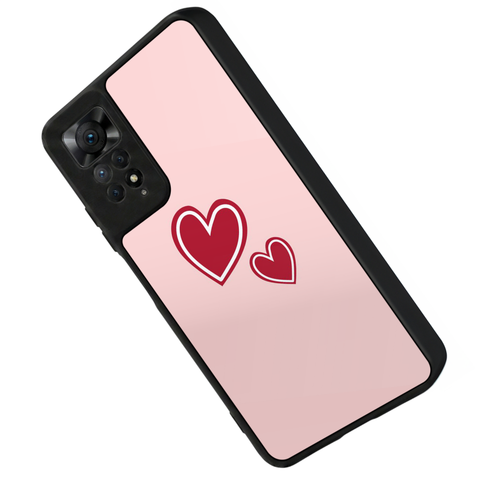 Xiaomi Redmi Note 12 Pro Uyumlu Kalp Love Tasarımlı Glossy Premium Kılıf
