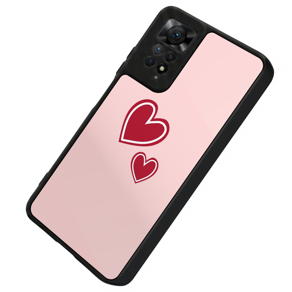 Xiaomi Redmi Note 12 Pro Uyumlu Kalp Love Tasarımlı Glossy Premium Kılıf