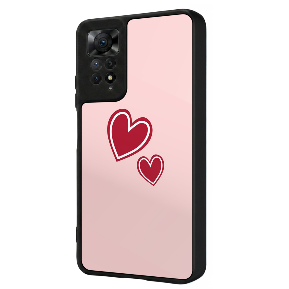 Xiaomi Redmi Note 12 Pro Uyumlu Kalp Love Tasarımlı Glossy Premium Kılıf
