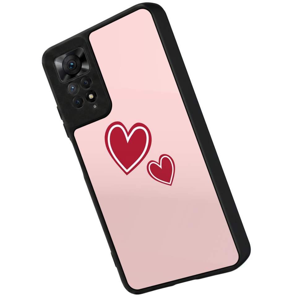 Xiaomi Redmi Note 12 Pro Uyumlu Kalp Love Tasarımlı Glossy Premium Kılıf