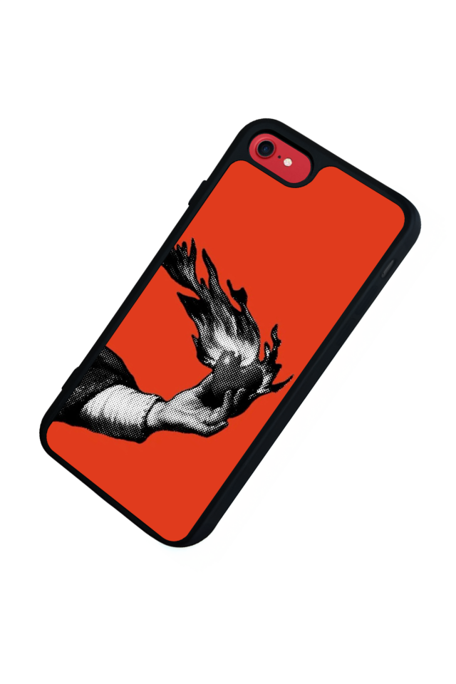 iPhone 8 Uyumlu Kirmizi Tasarımlı Glossy Premium Kılıf