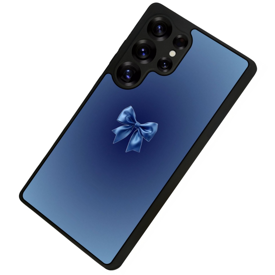 Samsung Galaxy S25 Ultra Uyumlu Kurdele Tasarımlı Glossy Premium Kılıf