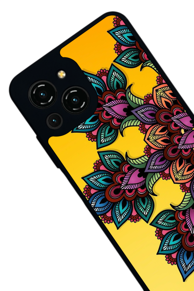 Reeder S23 Pro Max Uyumlu Mandala Tasarımlı Glossy Premium Kılıf