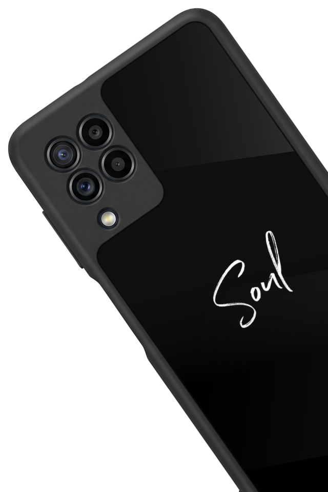 Samsung Galaxy M22 Uyumlu SOUL Tasarımlı Glossy Premium Kılıf