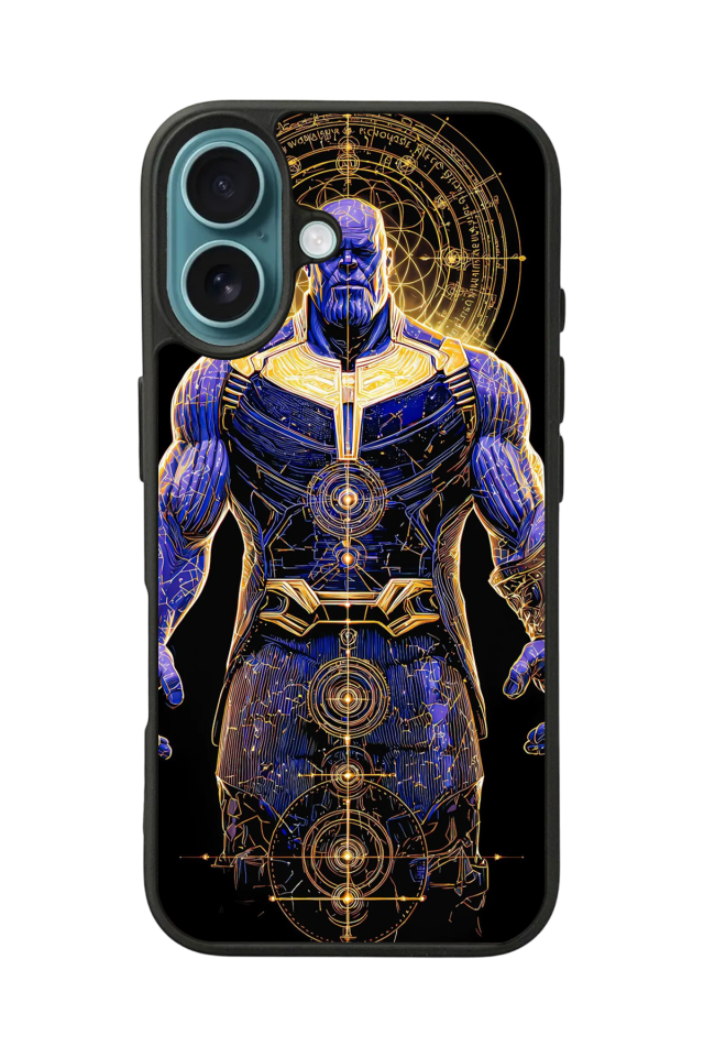 iPhone 16 Plus Uyumlu Thanos Tasarımlı Glossy Premium Kılıf
