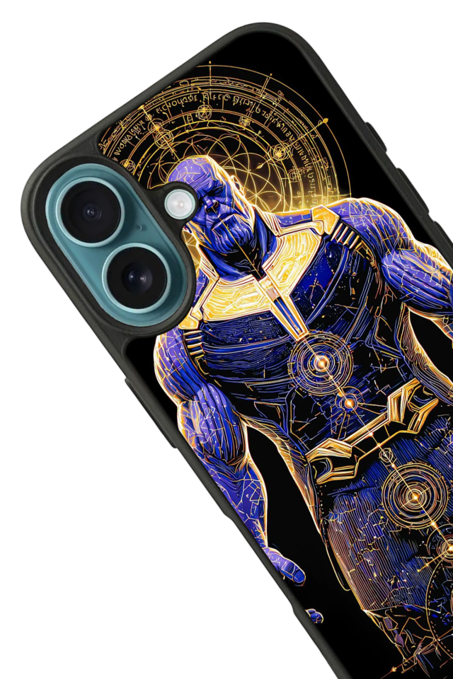 iPhone 16 Plus Uyumlu Thanos Tasarımlı Glossy Premium Kılıf