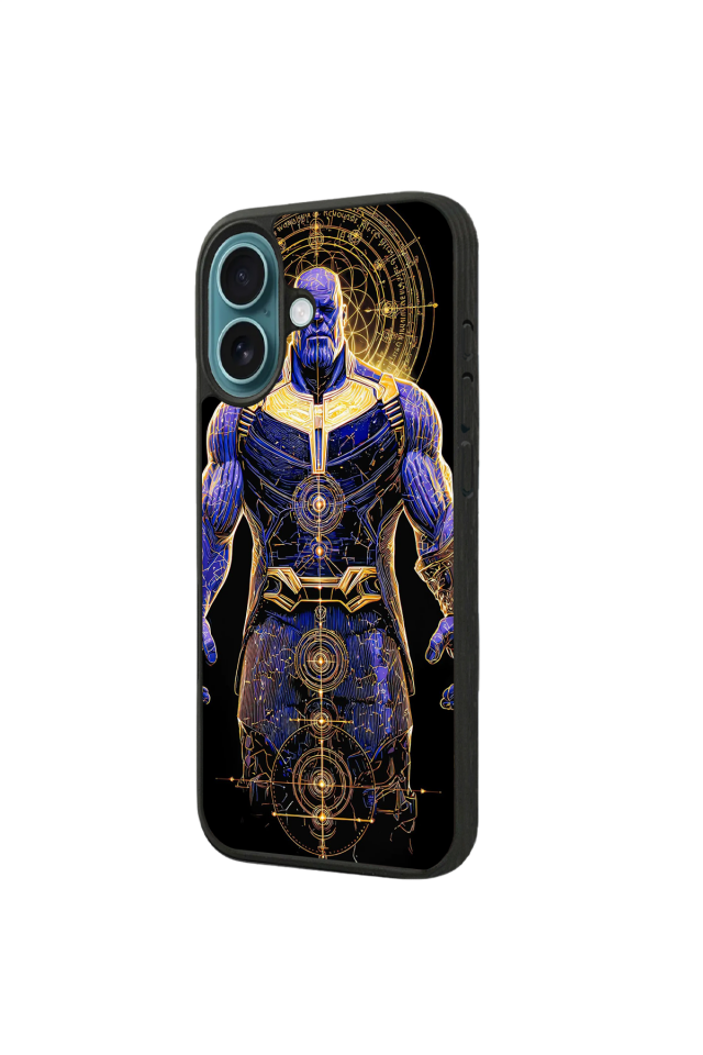 iPhone 16 Plus Uyumlu Thanos Tasarımlı Glossy Premium Kılıf