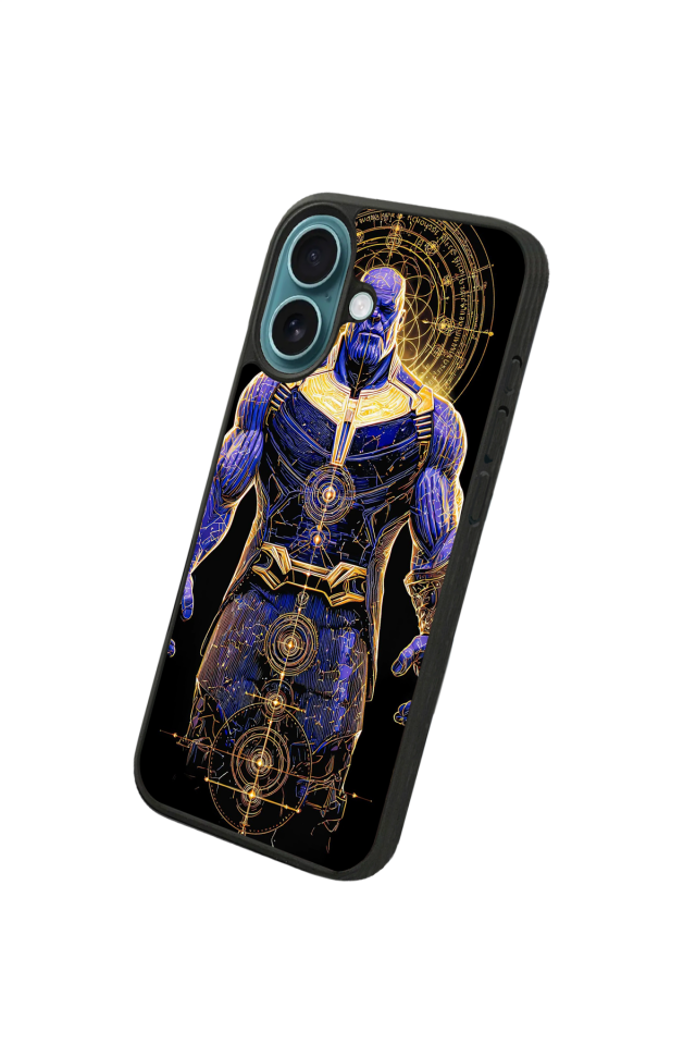 iPhone 16 Plus Uyumlu Thanos Tasarımlı Glossy Premium Kılıf