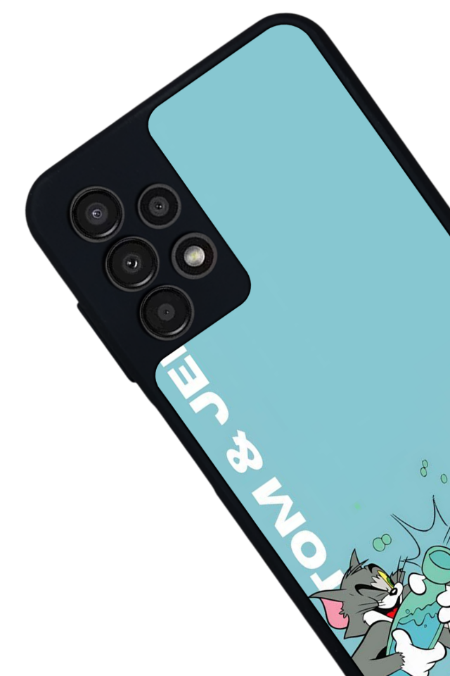Samsung Galaxy A13 Uyumlu Tom And Jerry Tasarımlı Glossy Premium Kılıf