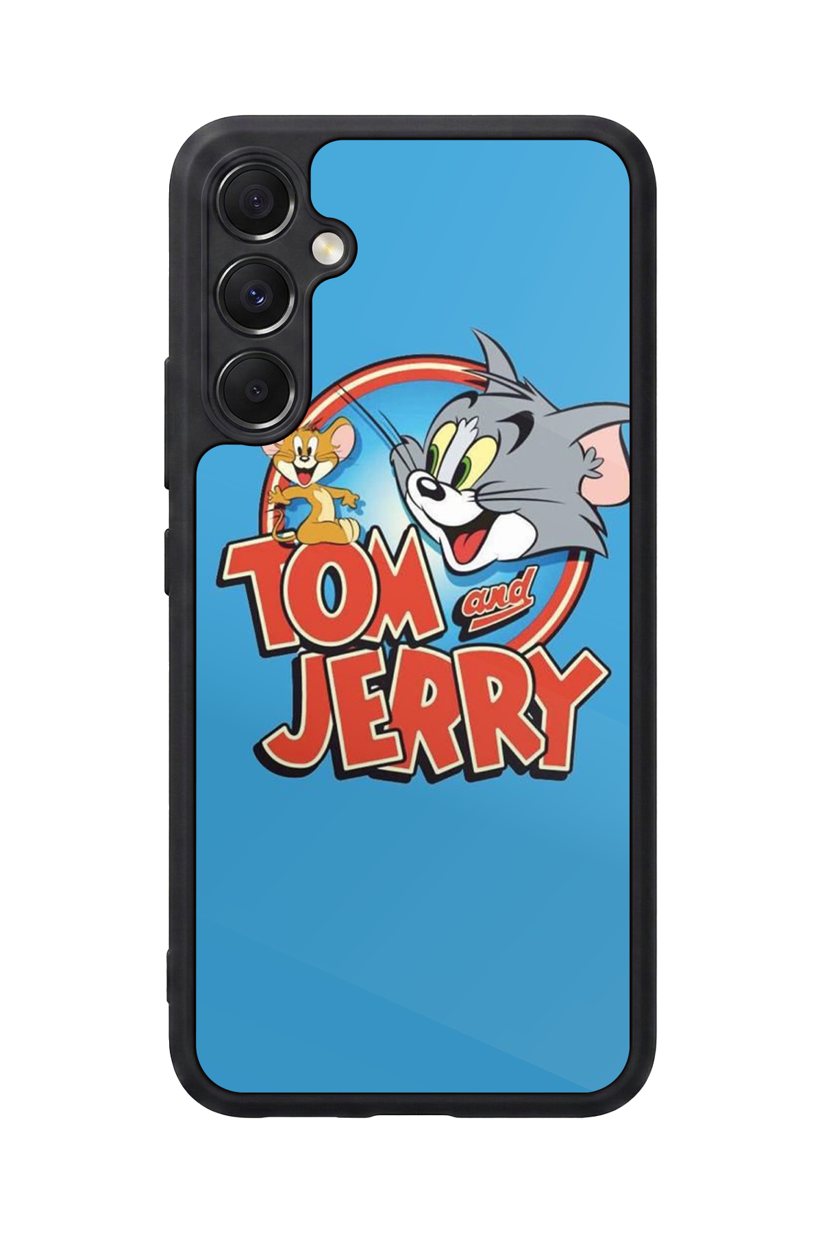 Samsung Galaxy M34 Uyumlu Tom And Jerry Tasarımlı Glossy Premium Kılıf