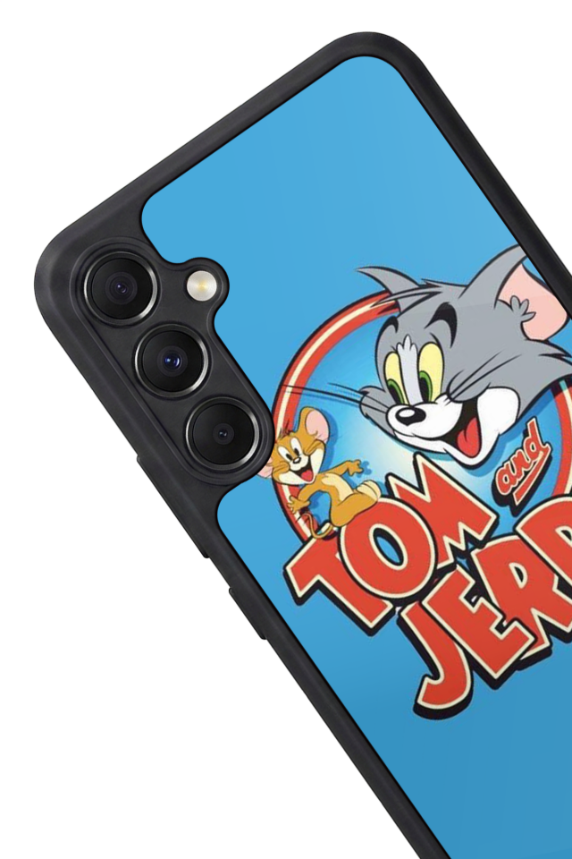 Samsung Galaxy M34 Uyumlu Tom And Jerry Tasarımlı Glossy Premium Kılıf