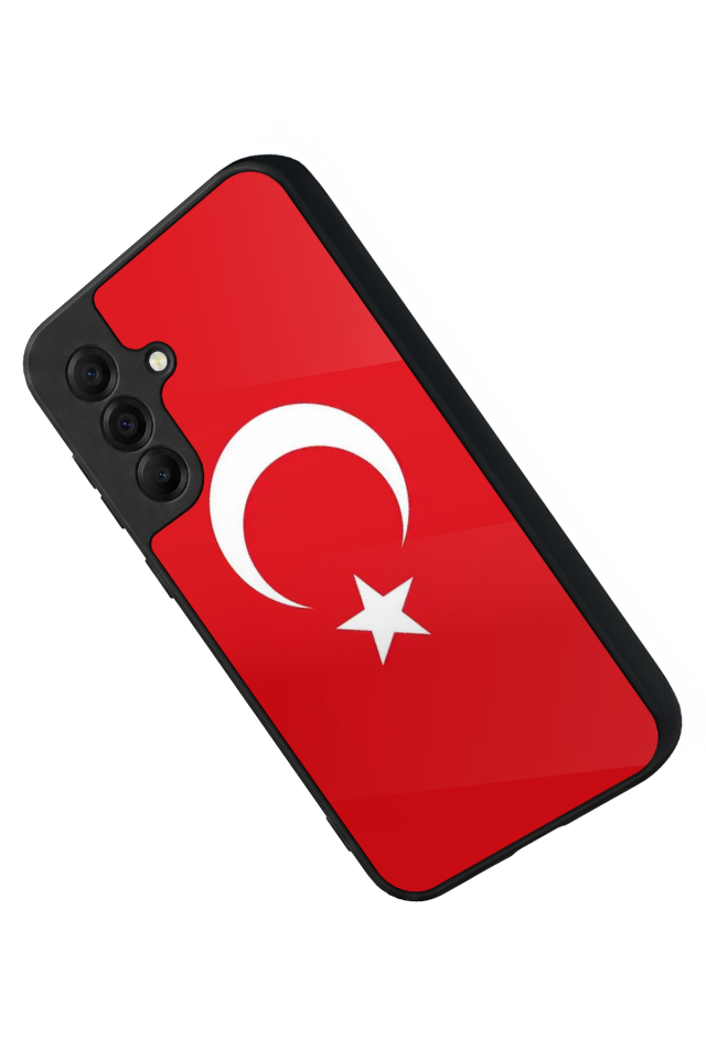 Samsung Galaxy A17 Uyumlu Türk Bayragi Tasarımlı Glossy Premium Kılıf