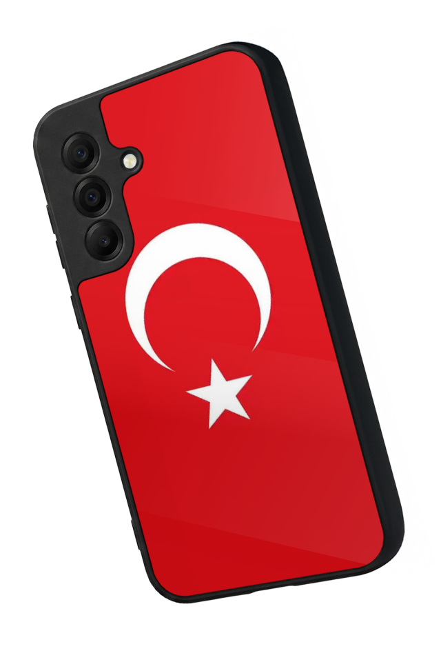 Samsung Galaxy A17 Uyumlu Türk Bayragi Tasarımlı Glossy Premium Kılıf