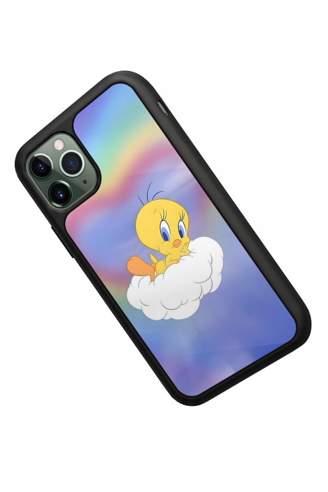 iPhone 11 Pro Max Uyumlu Tweety Tasarımlı Glossy Premium Kılıf