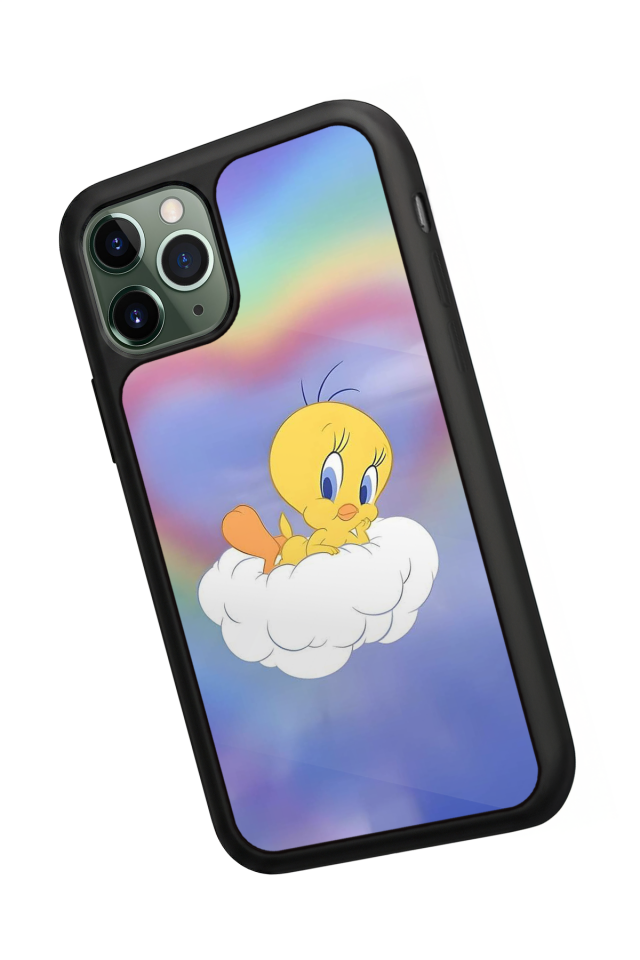 iPhone 11 Pro Max Uyumlu Tweety Tasarımlı Glossy Premium Kılıf