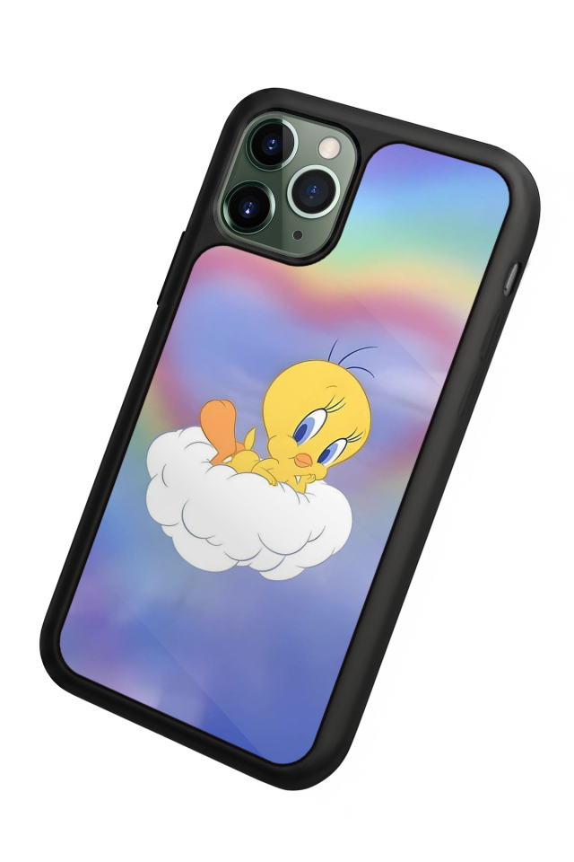 iPhone 11 Pro Max Uyumlu Tweety Tasarımlı Glossy Premium Kılıf