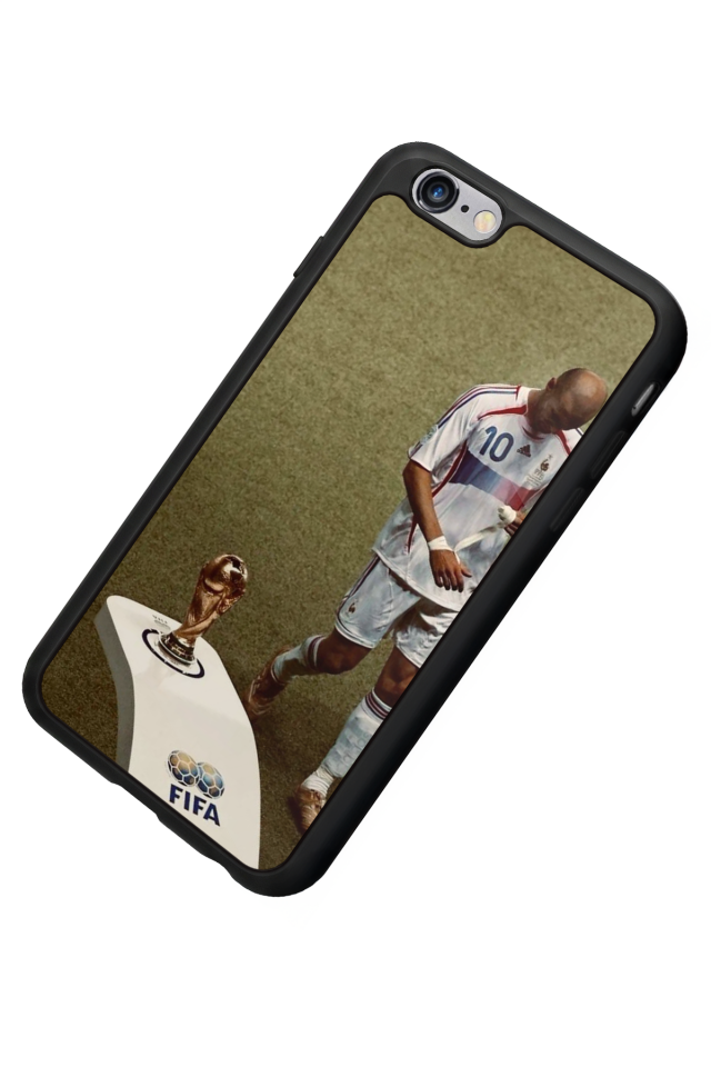iPhone 6 Plus Uyumlu Zidane Tasarımlı Glossy Premium Kılıf
