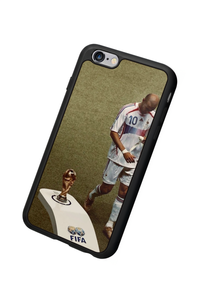 iPhone 6 Plus Uyumlu Zidane Tasarımlı Glossy Premium Kılıf