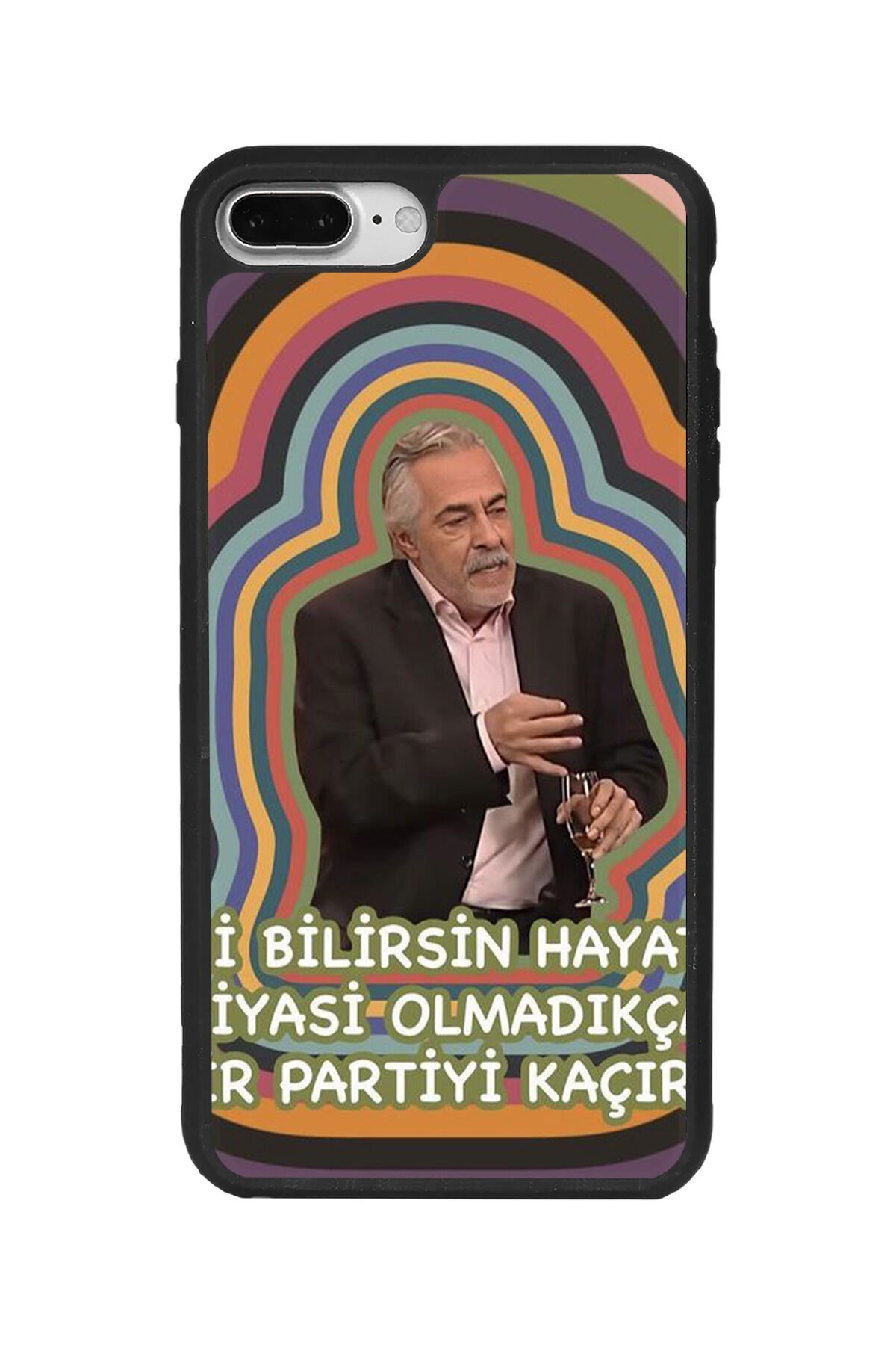 Apple iPhone 7 Plus Siyah Silikon Kılıf Çiziklere ve Darbelere Karşı Koruma