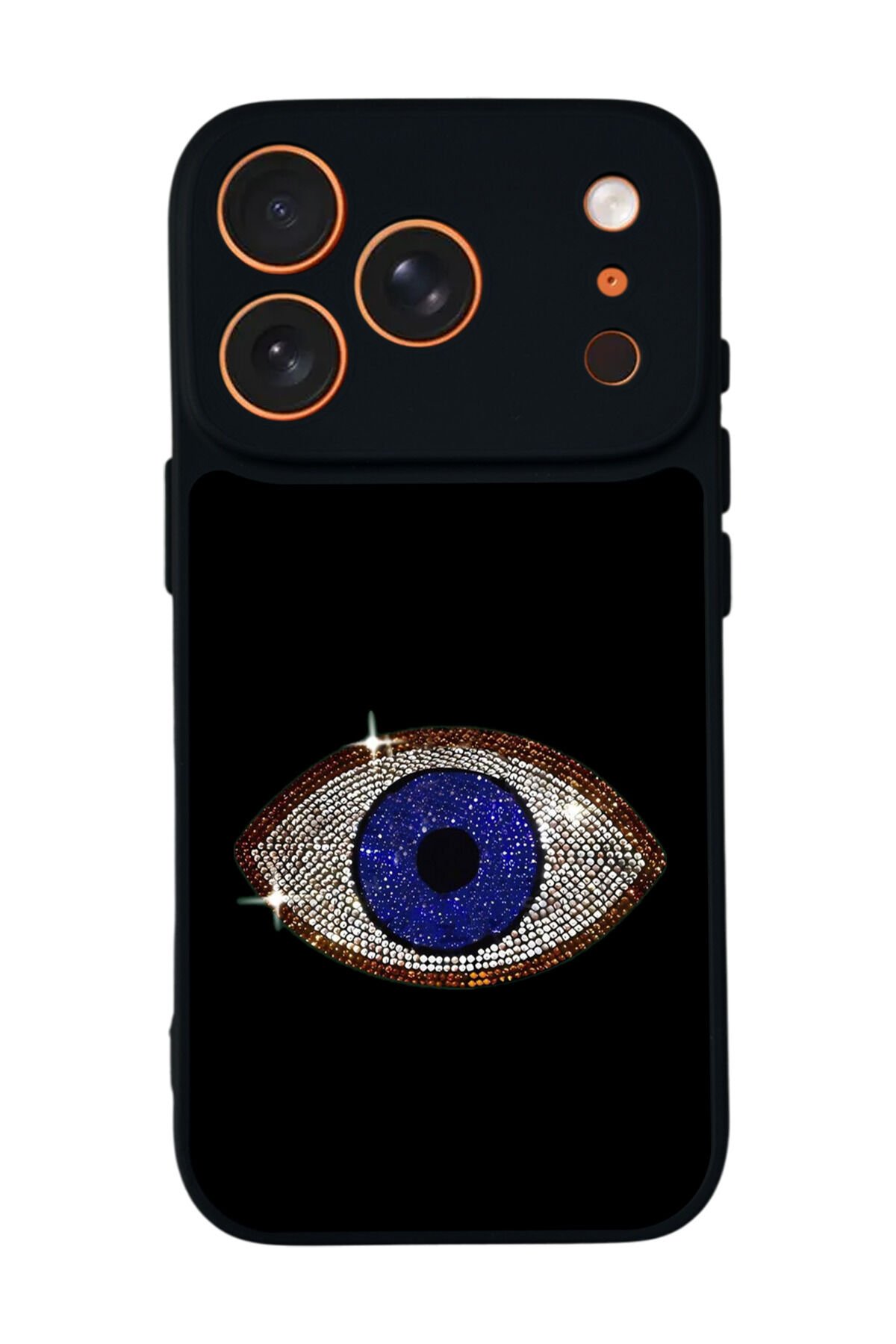 iPhone 17 Pro Uyumlu Nazar Tasarımlı Glossy Premium Kılıf