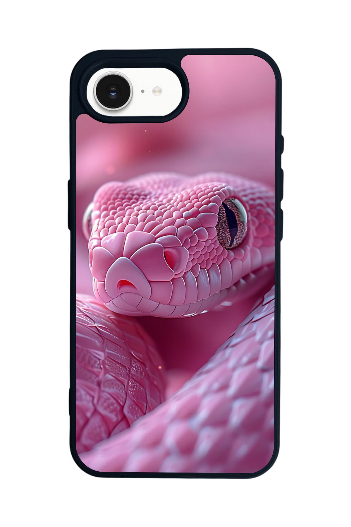 iPhone 16E Uyumlu Yılan Tasarımlı Glossy Premium Kılıf