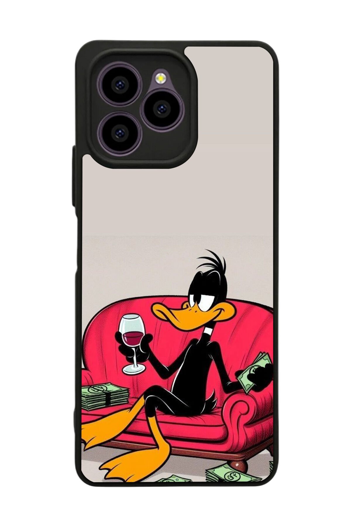Omix X6 Uyumlu Daffy duck Tasarımlı Glossy Premium Kılıf