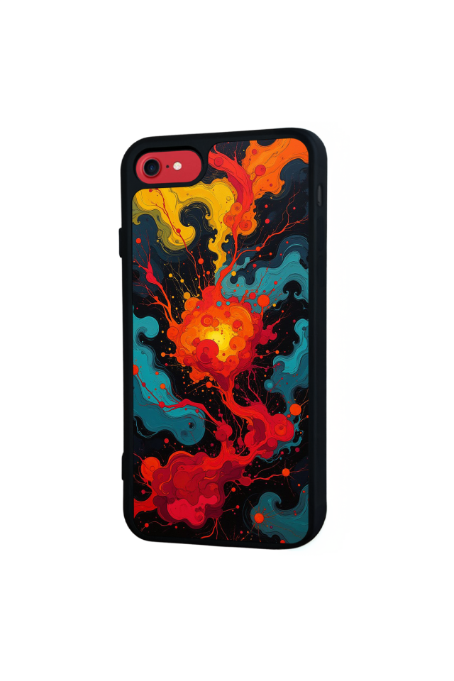 iPhone SE Uyumlu Abstract Tasarımlı Glossy Premium Kılıf