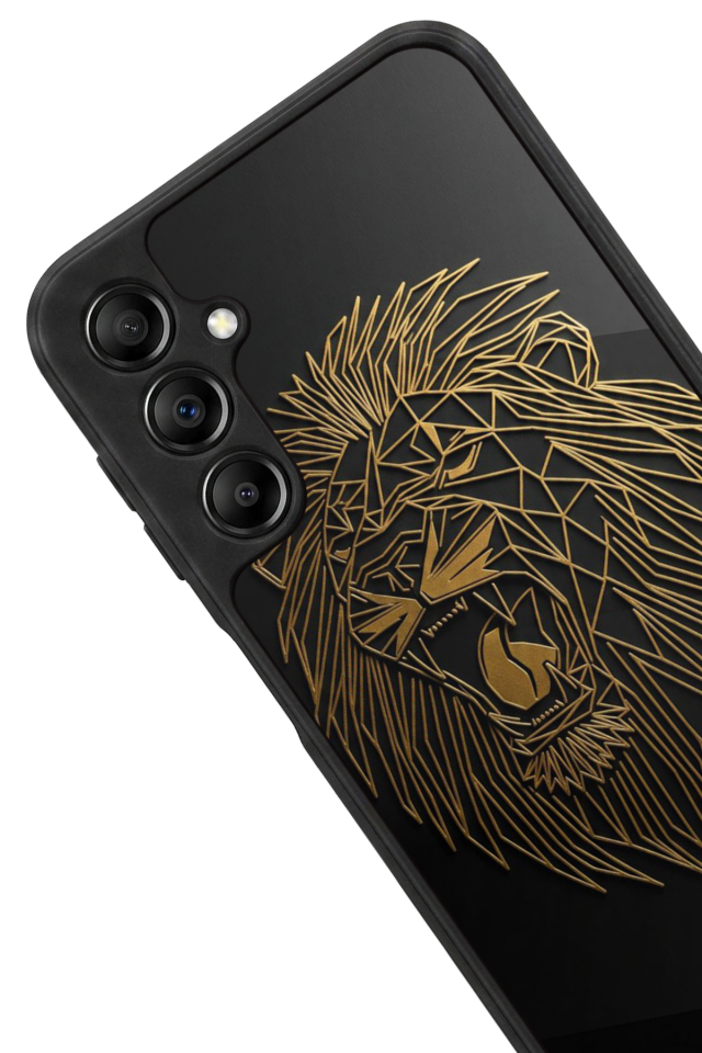 Samsung Galaxy A14 Uyumlu Aslan Tasarımlı Glossy Premium Kılıf