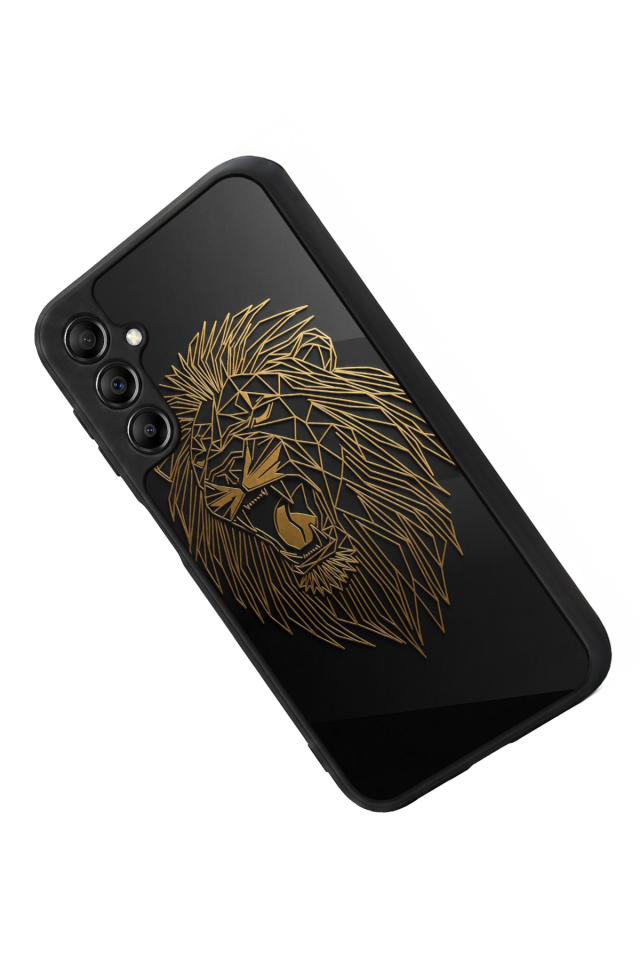 Samsung Galaxy A14 Uyumlu Aslan Tasarımlı Glossy Premium Kılıf