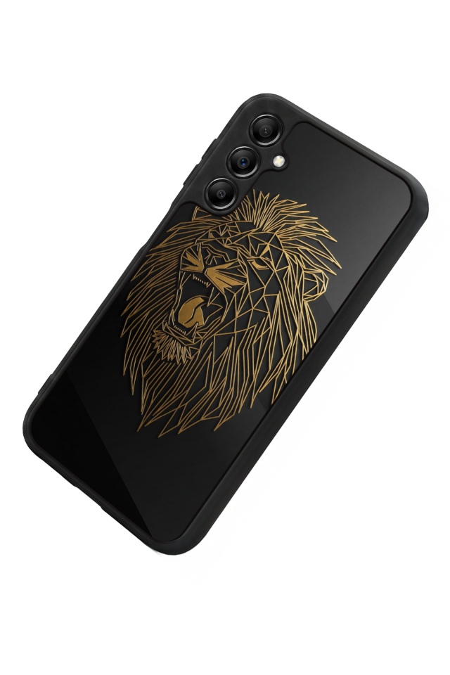 Samsung Galaxy A14 Uyumlu Aslan Tasarımlı Glossy Premium Kılıf