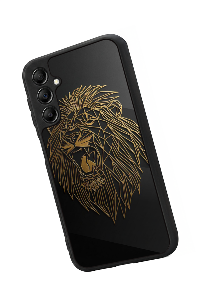 Samsung Galaxy A14 Uyumlu Aslan Tasarımlı Glossy Premium Kılıf